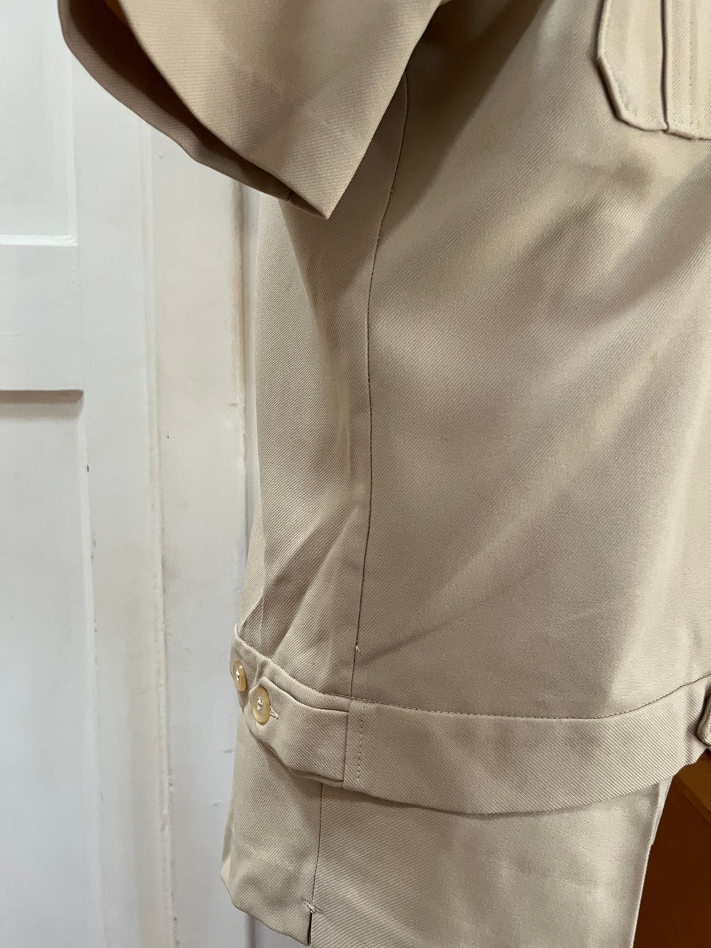 Beige Vintage Safari Suit