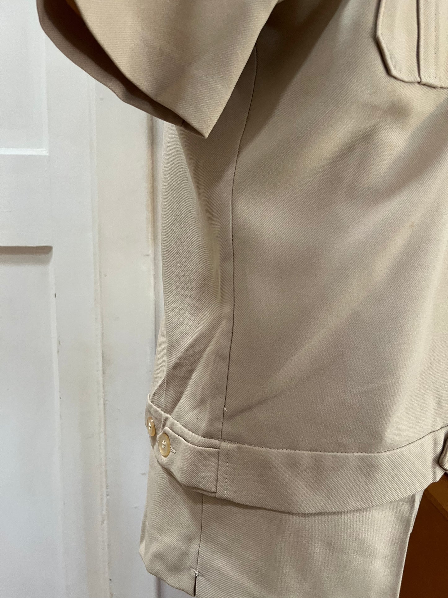 Beige Vintage Safari Suit