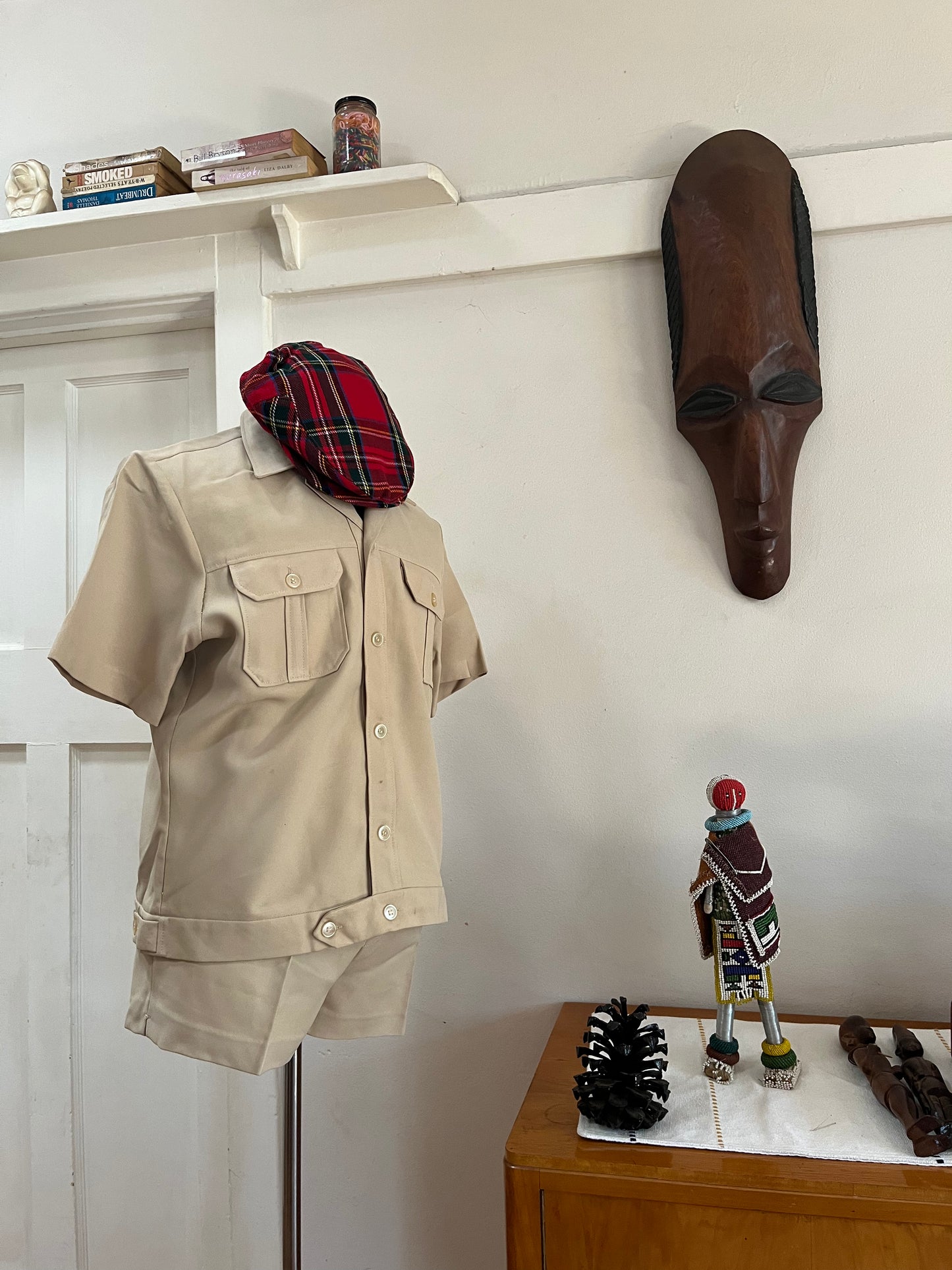 Beige Vintage Safari Suit