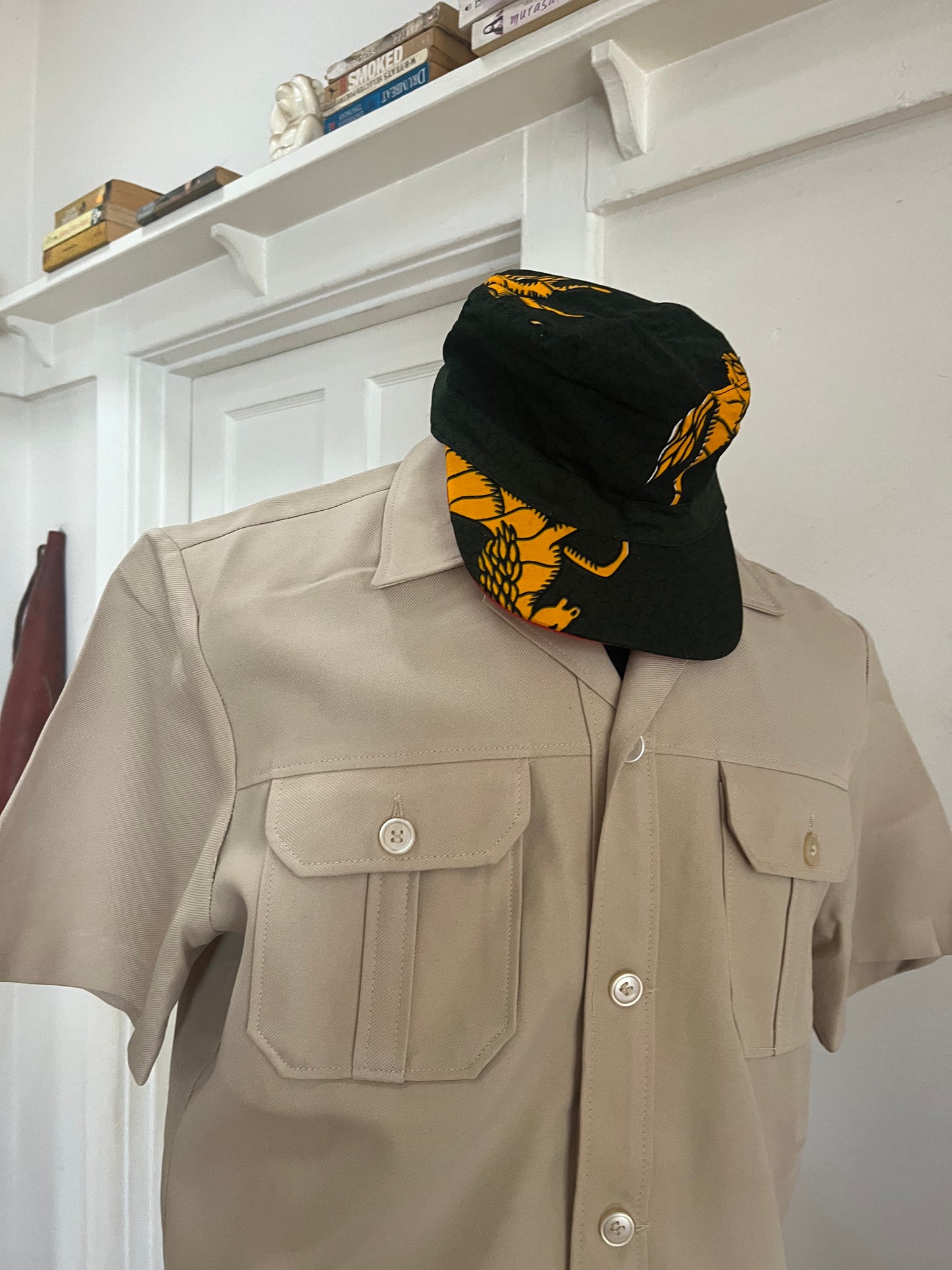 Beige Vintage Safari Suit