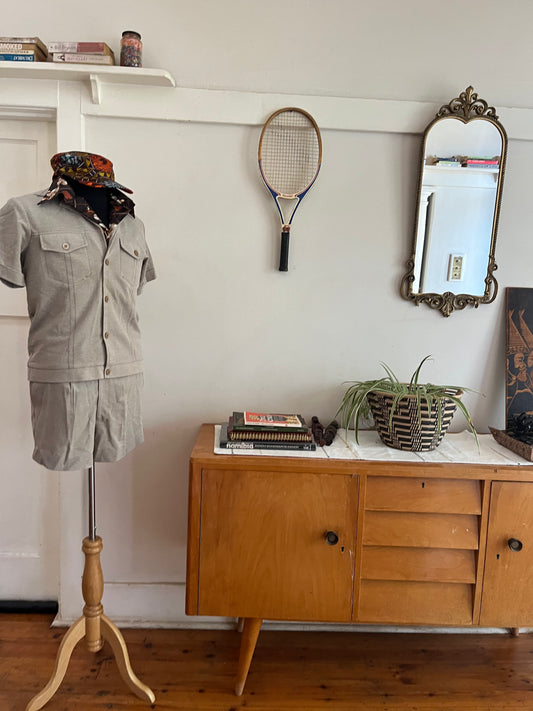 Brown Vintage Safari Suit