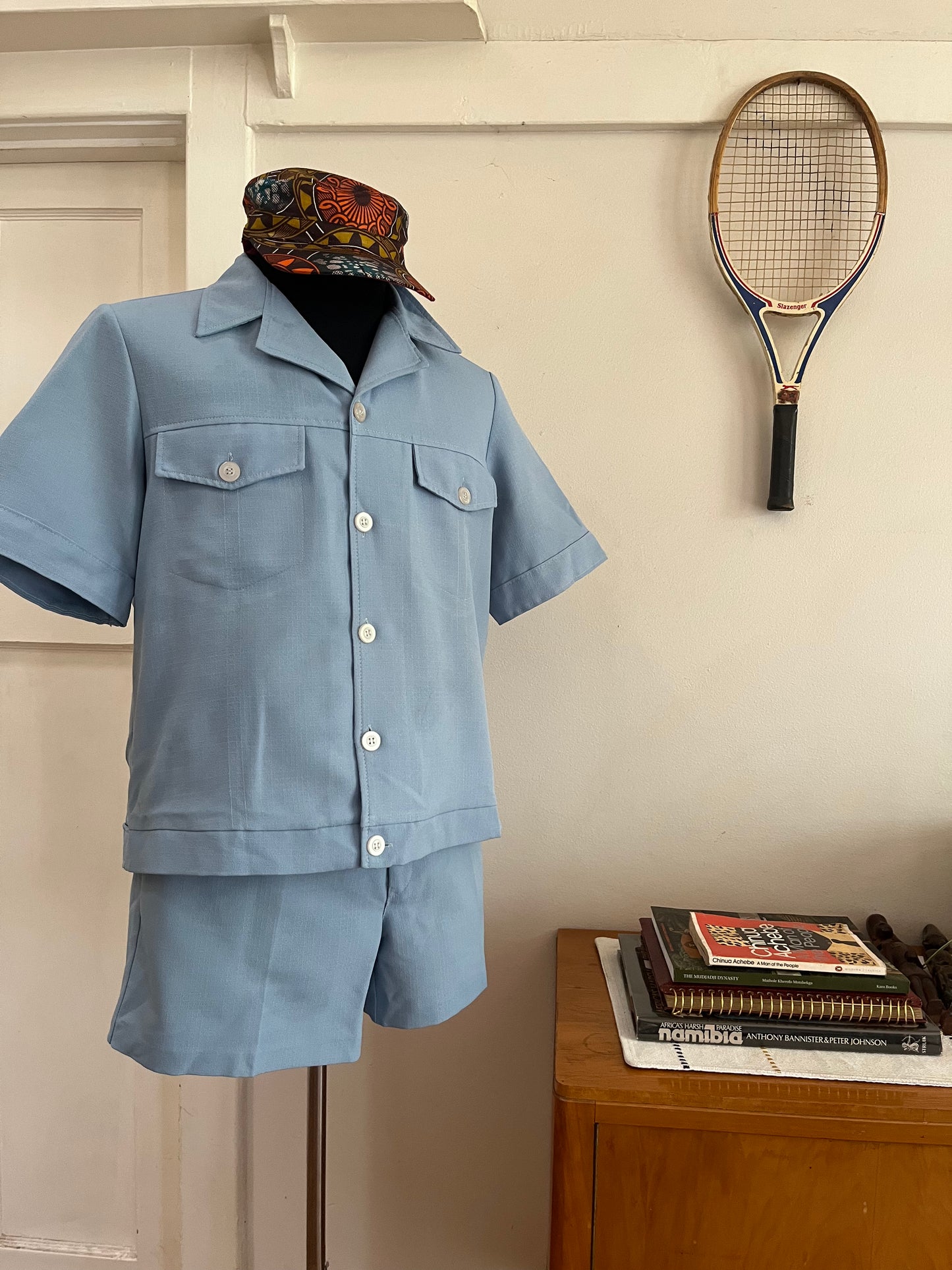 Blue Vintage Safari Suit