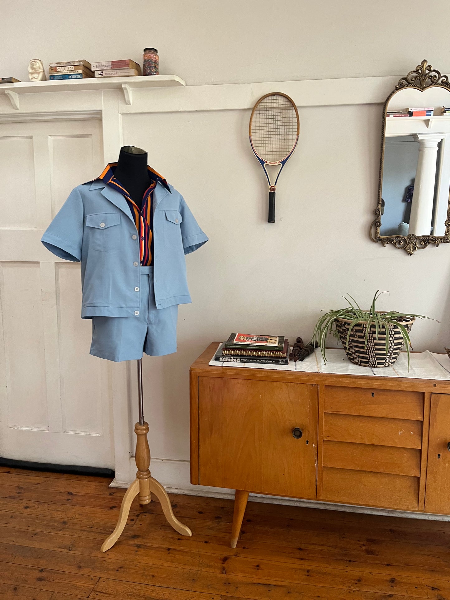Blue Vintage Safari Suit