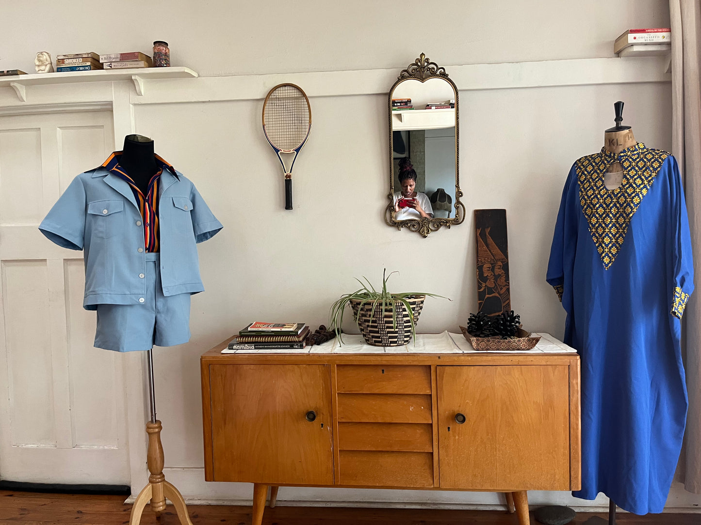 Blue Vintage Safari Suit