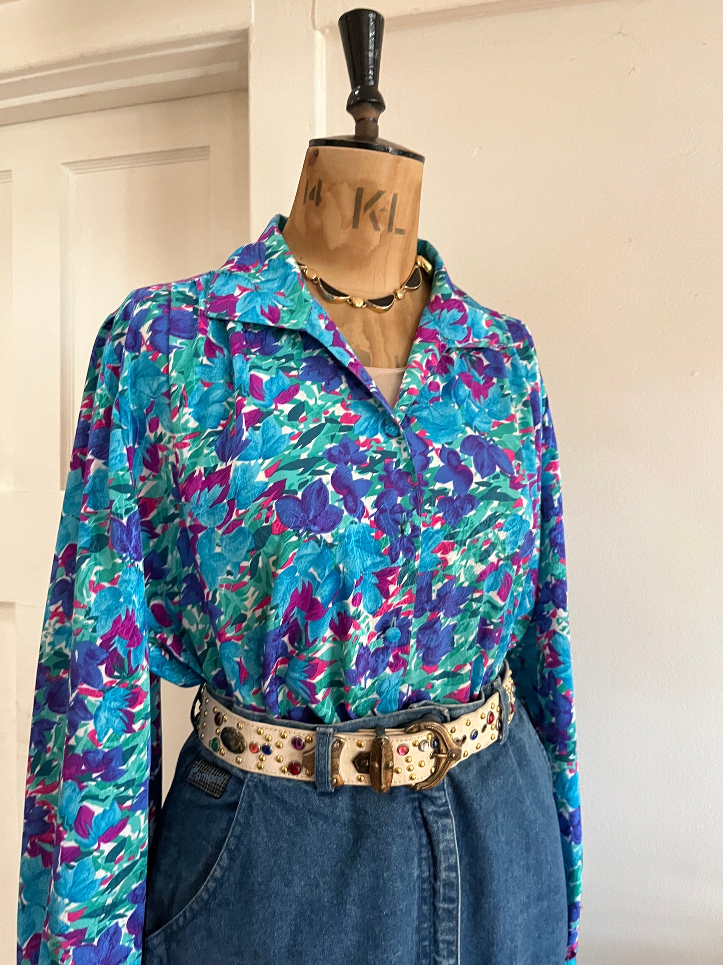 Vintage Floral Blouse