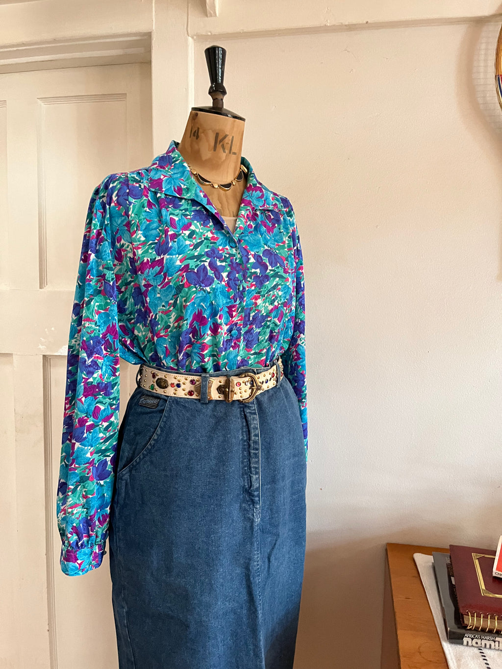 Vintage Floral Blouse