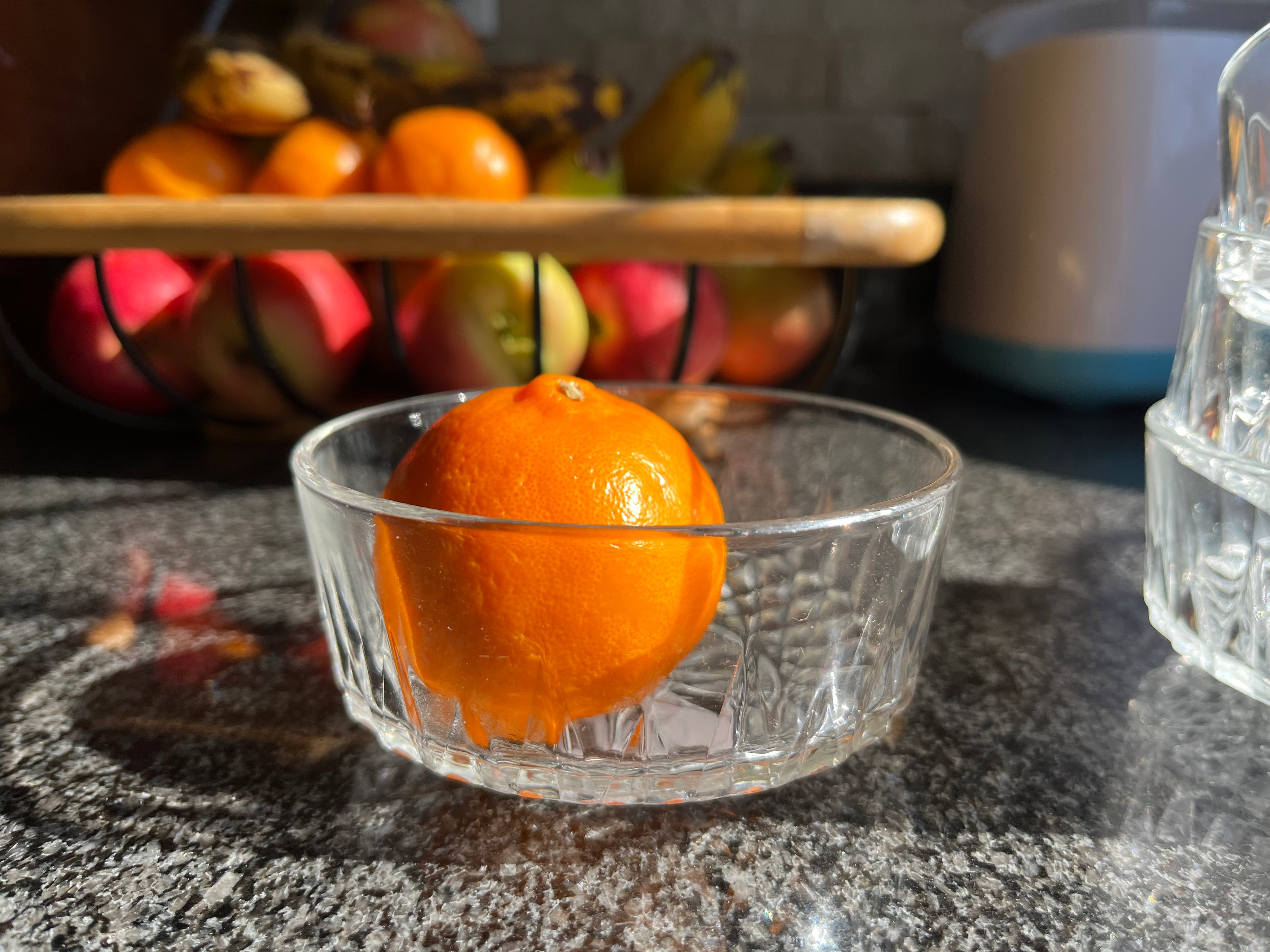Vintage Arcoroc France Clear Glass Diamond Starburst Bowl