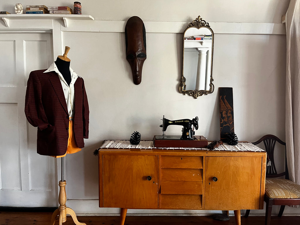 Maroon Scotch Vintage Blazer