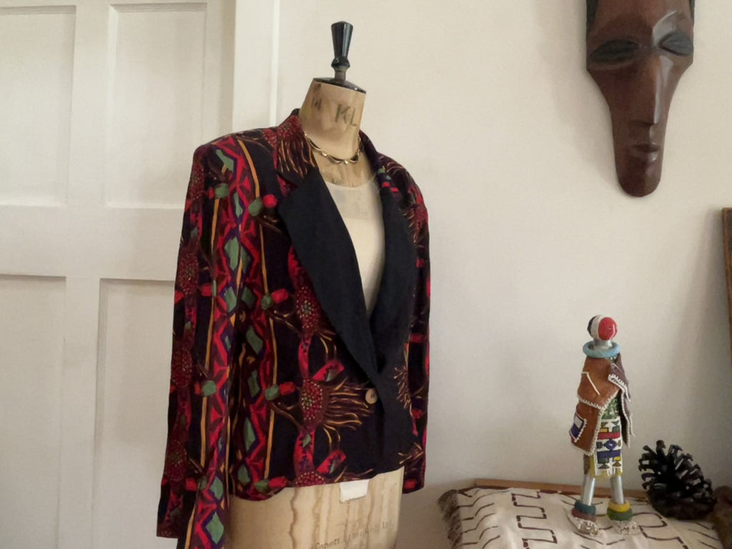 Vintage Print Light Jacket