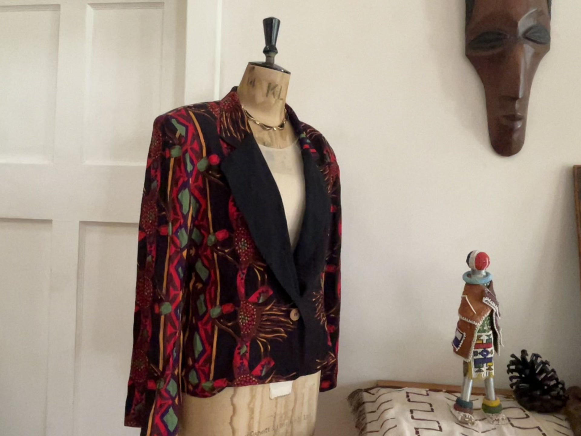 Vintage Print Light Jacket