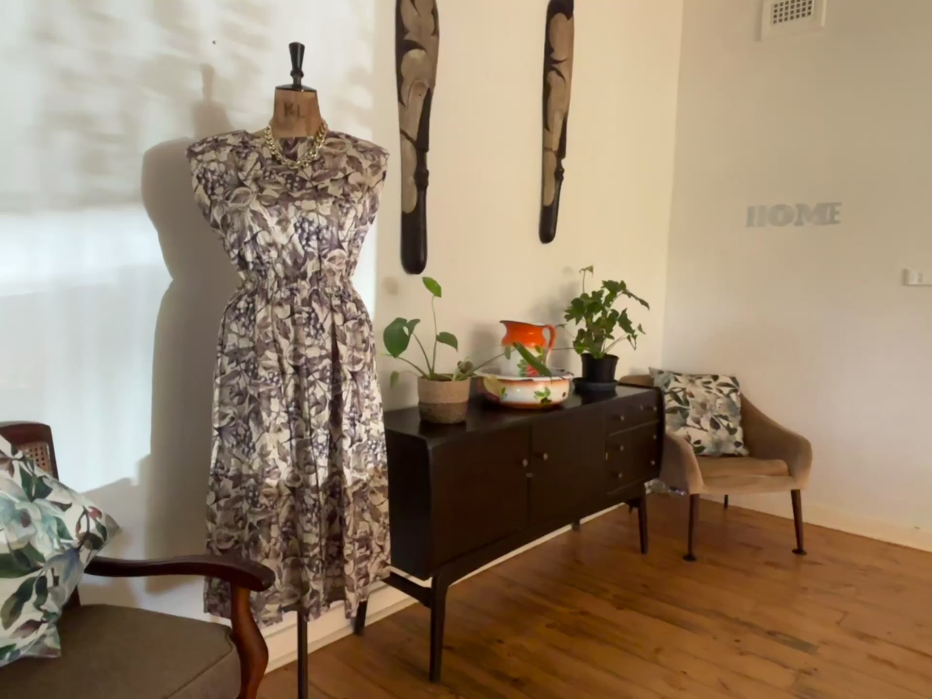 Vintage Linen Autumn Dress