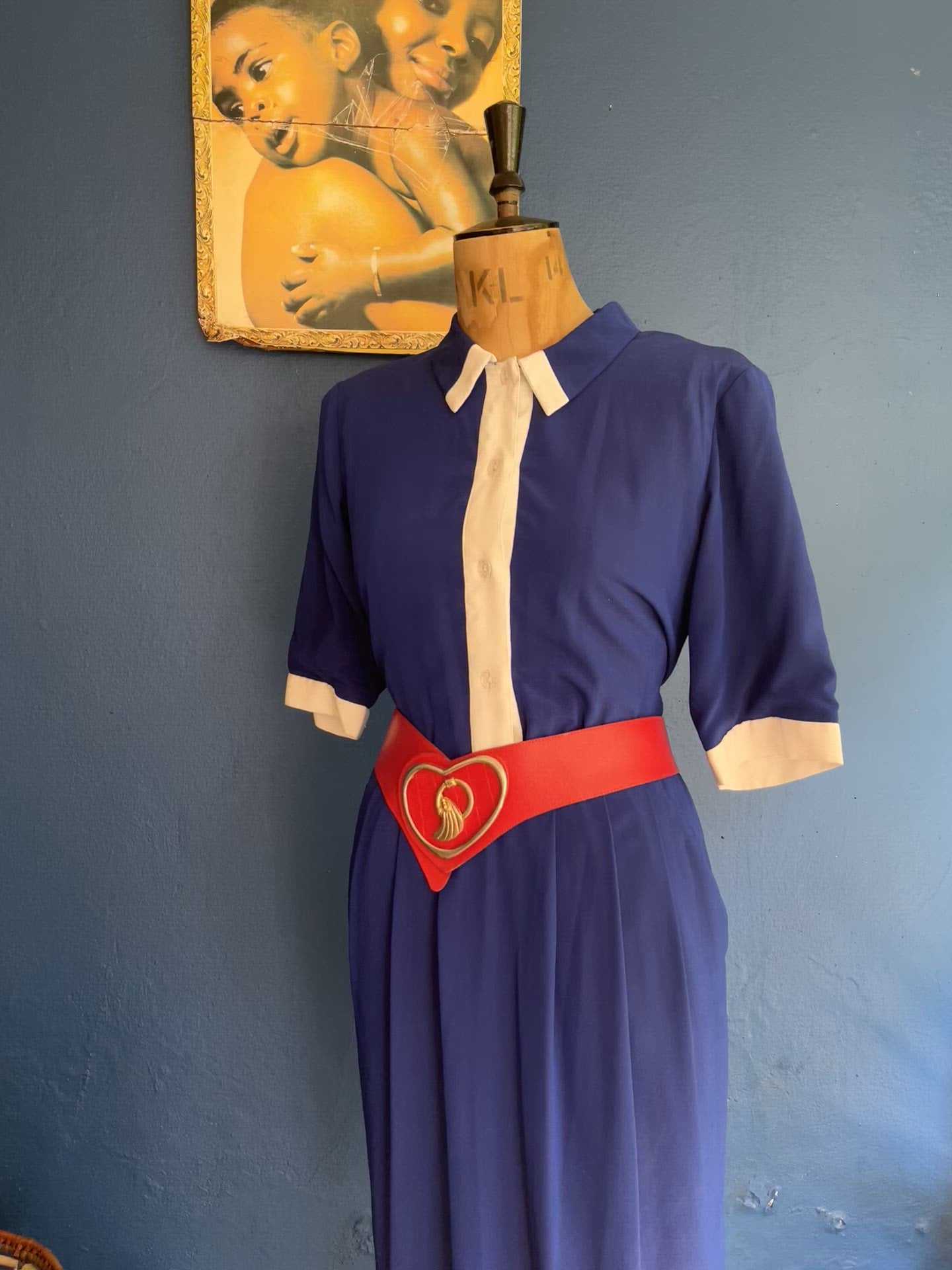 Blue Vintage Dress