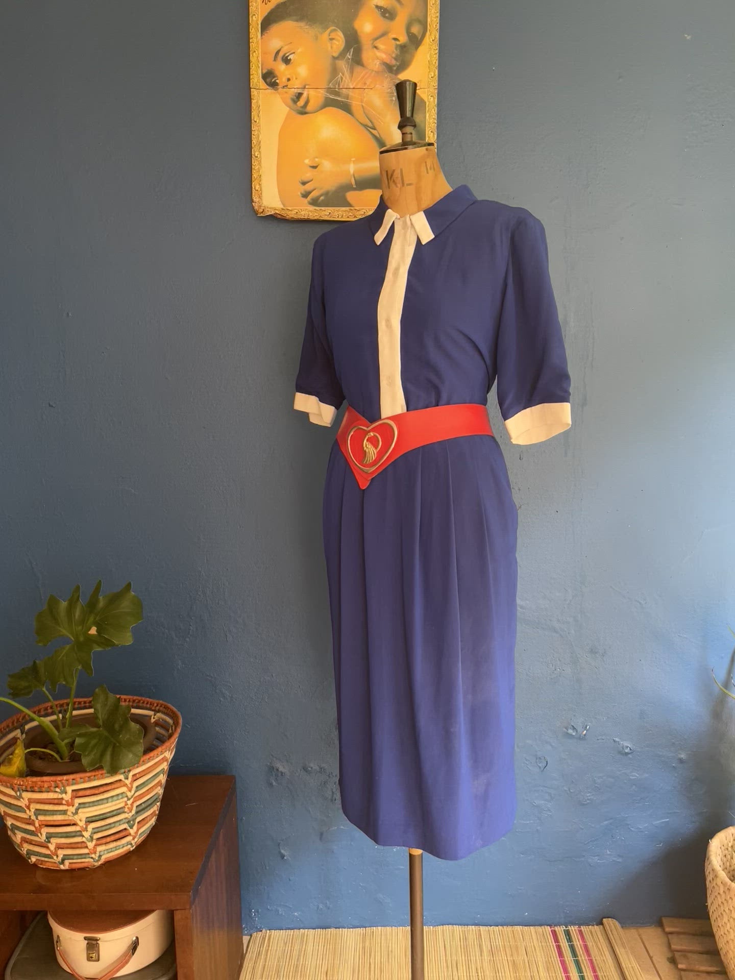 Blue Vintage Dress