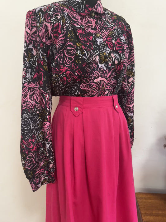 Fuchsia Pink Skirt