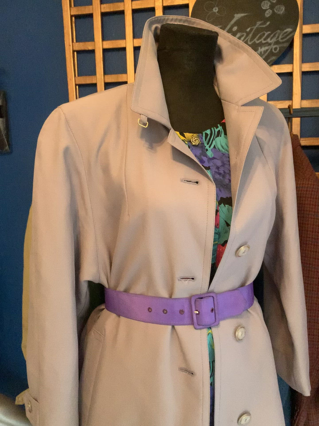 Purple Trench Coat