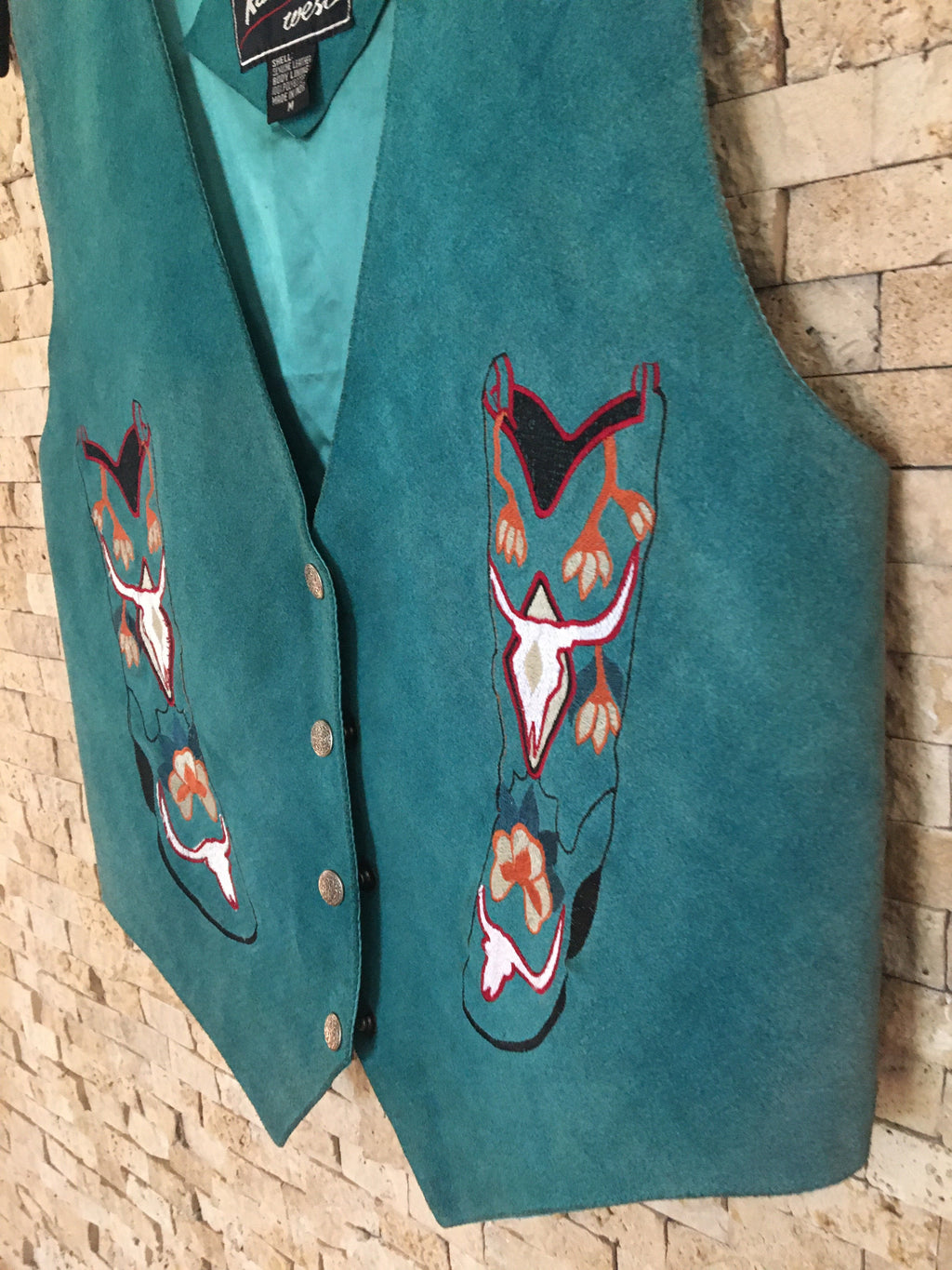 Vintage Turqoise Waistcoat