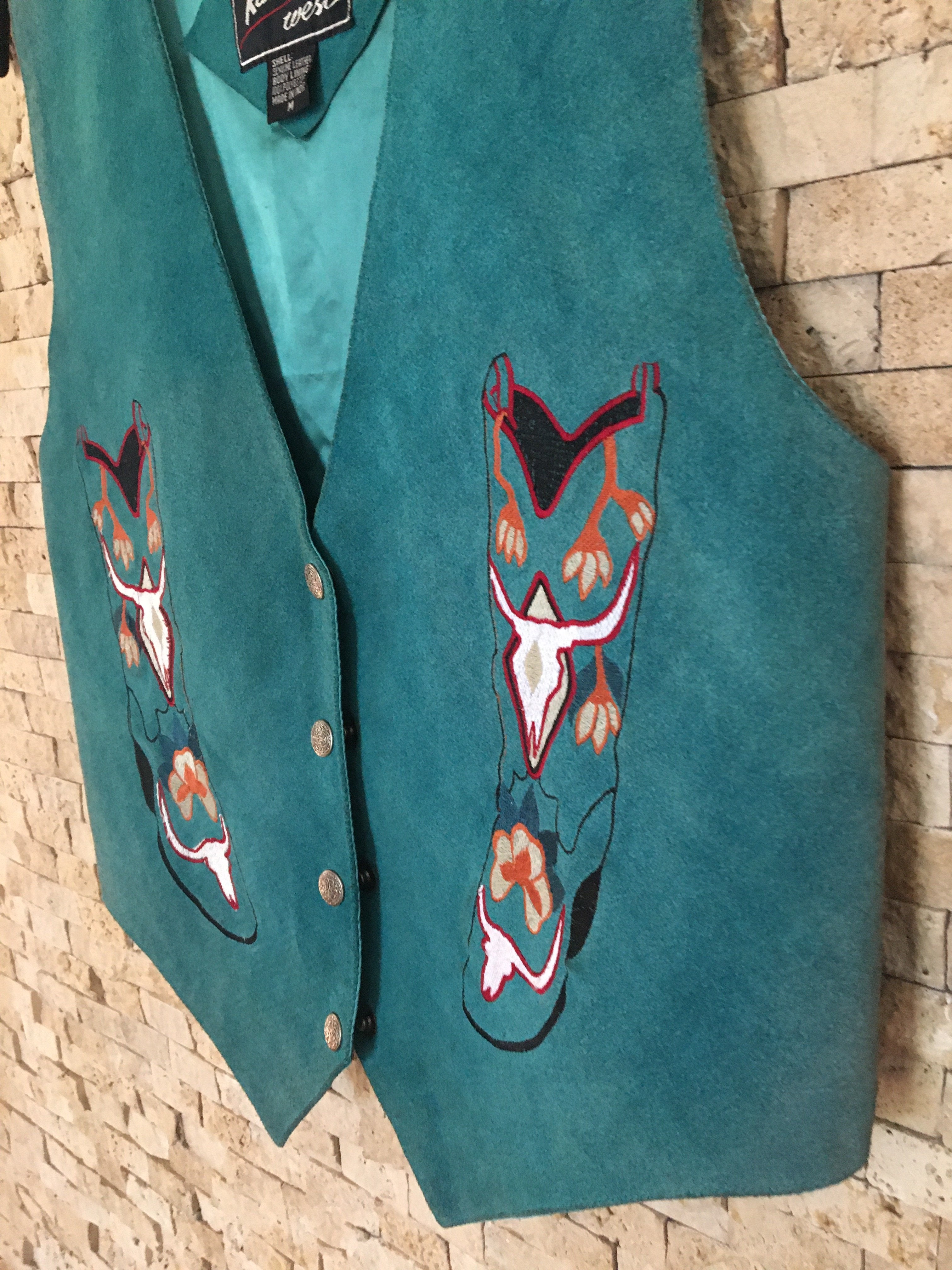 Vintage Turqoise Waistcoat