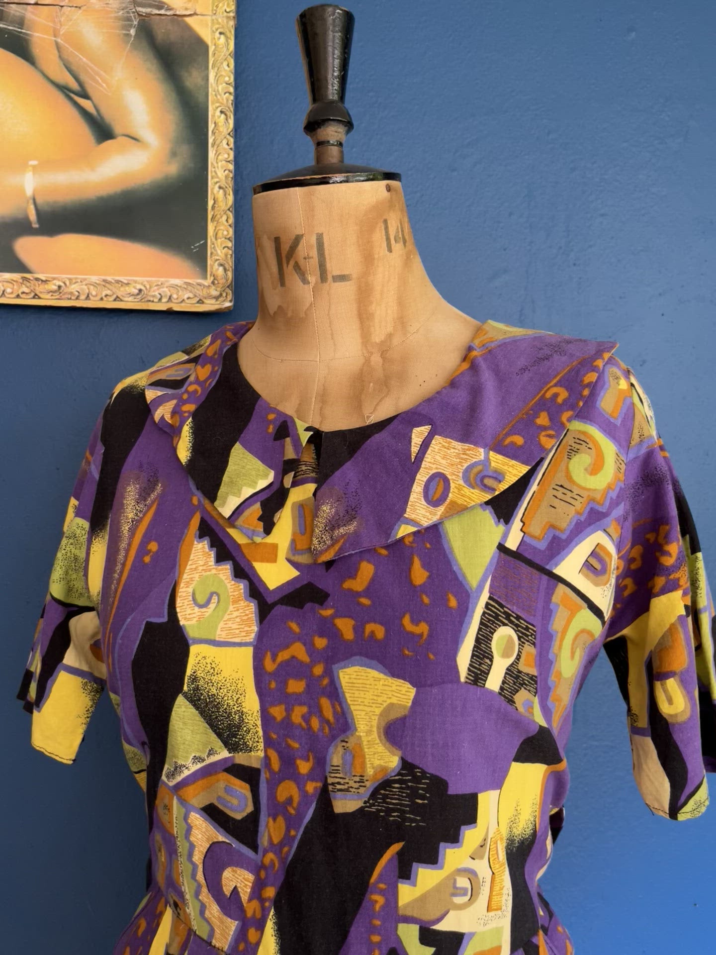 90s Bold Print Dress