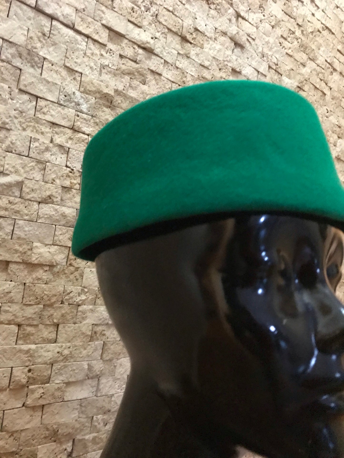 Green fez hat