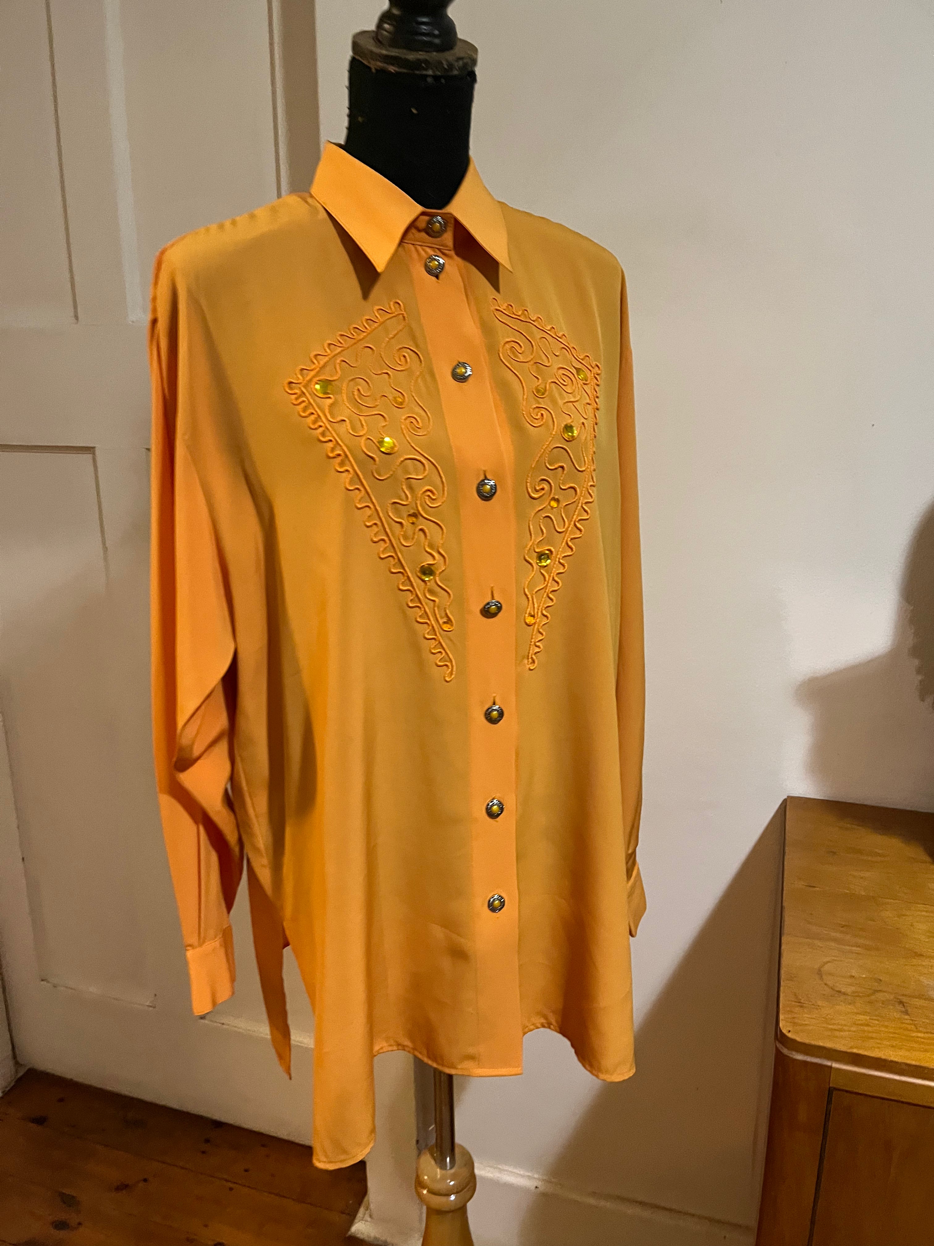 Mustard Vintage Blouse