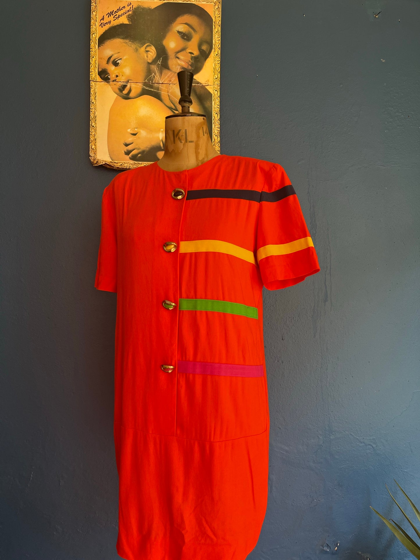 Orange 90s dress