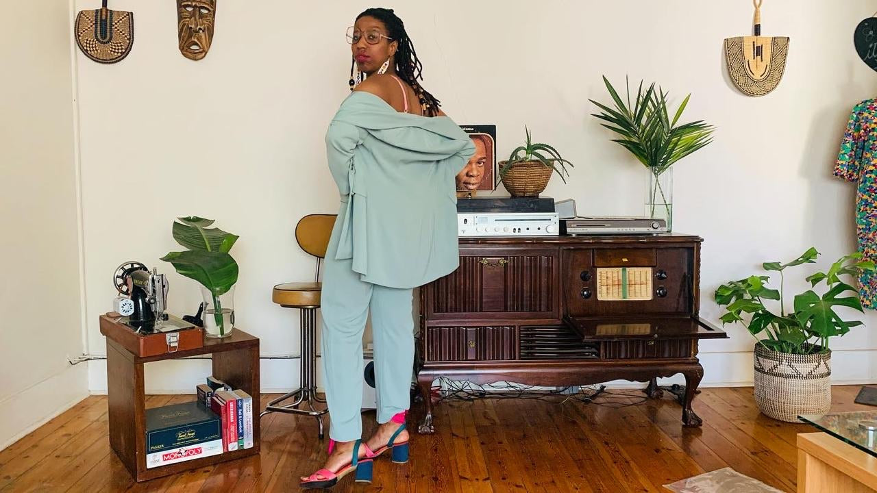 Vintage light blue suit