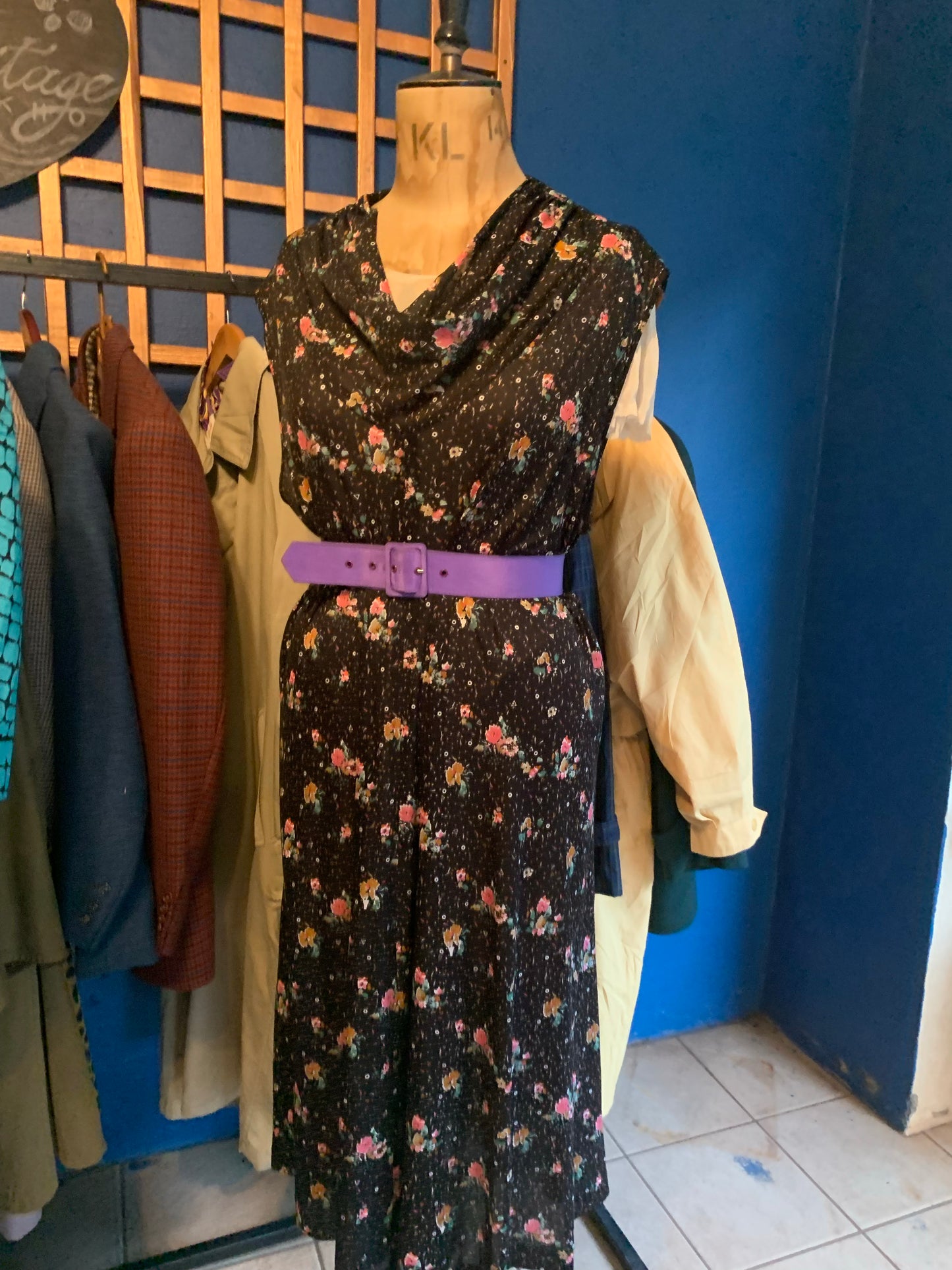 Floral vintage summer dress