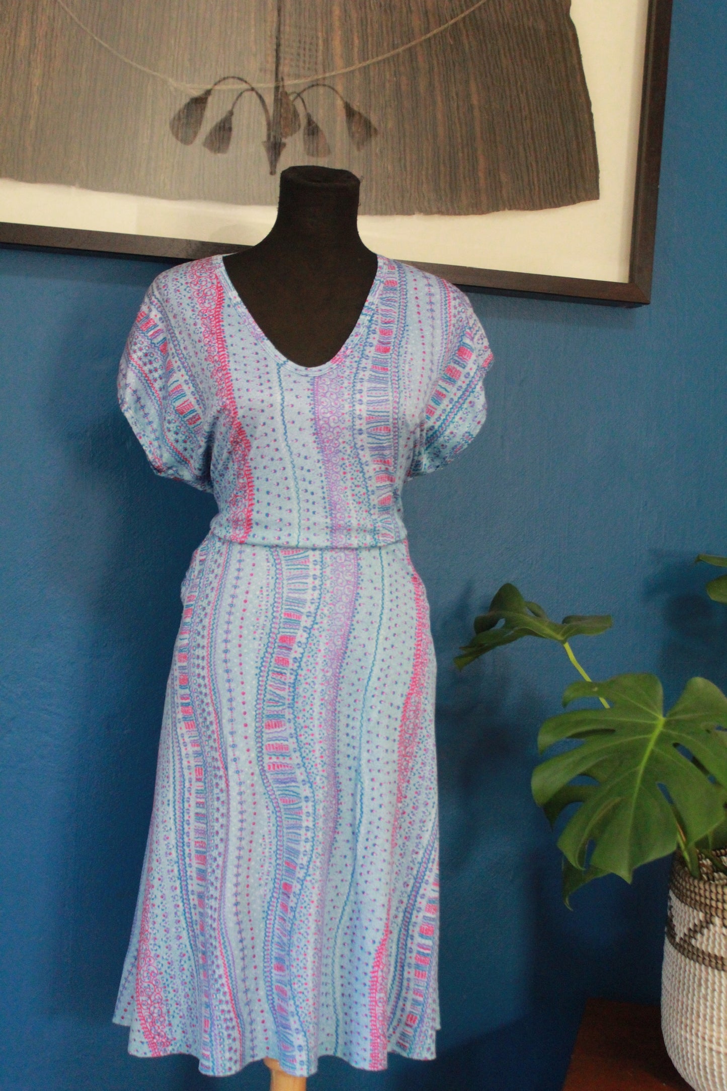 Vintage Short Sleeved Summer Dress