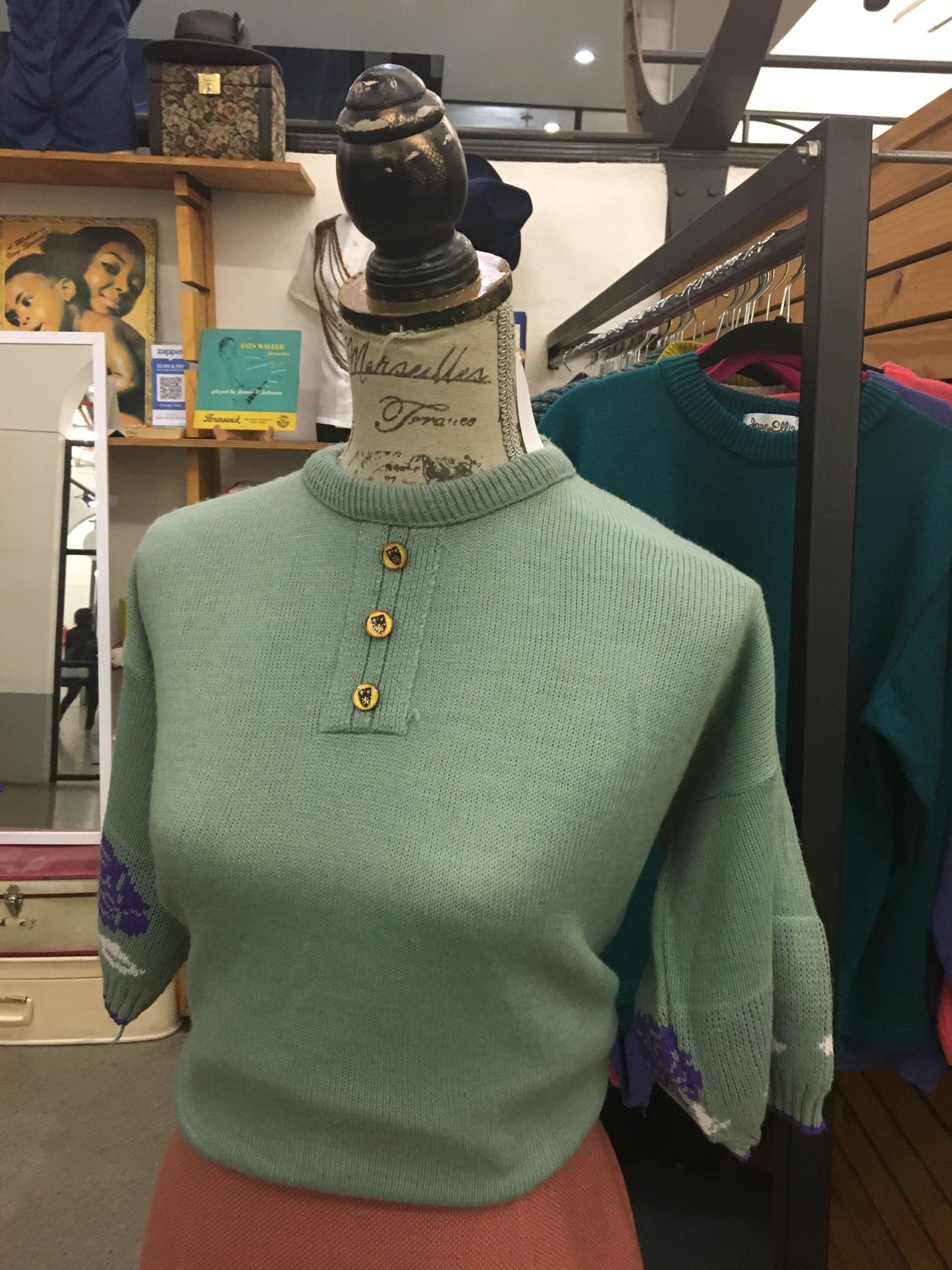 Teal Vintage Knit