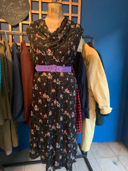 Floral vintage summer dress