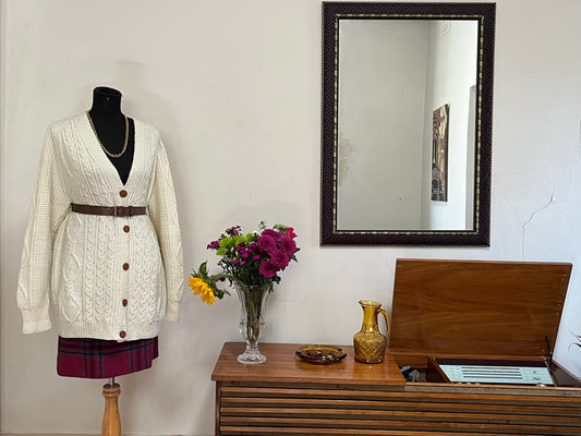 Cream Wool Cardigan