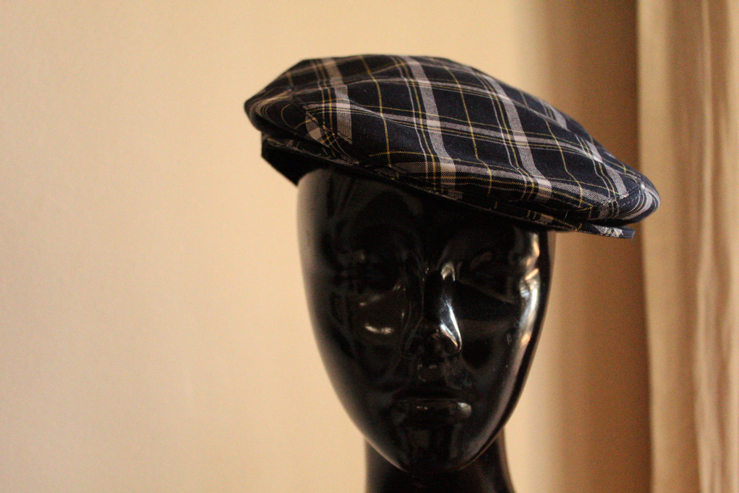 Vintage Tartan Print Cap