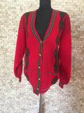 Vintage Red Cardigan
