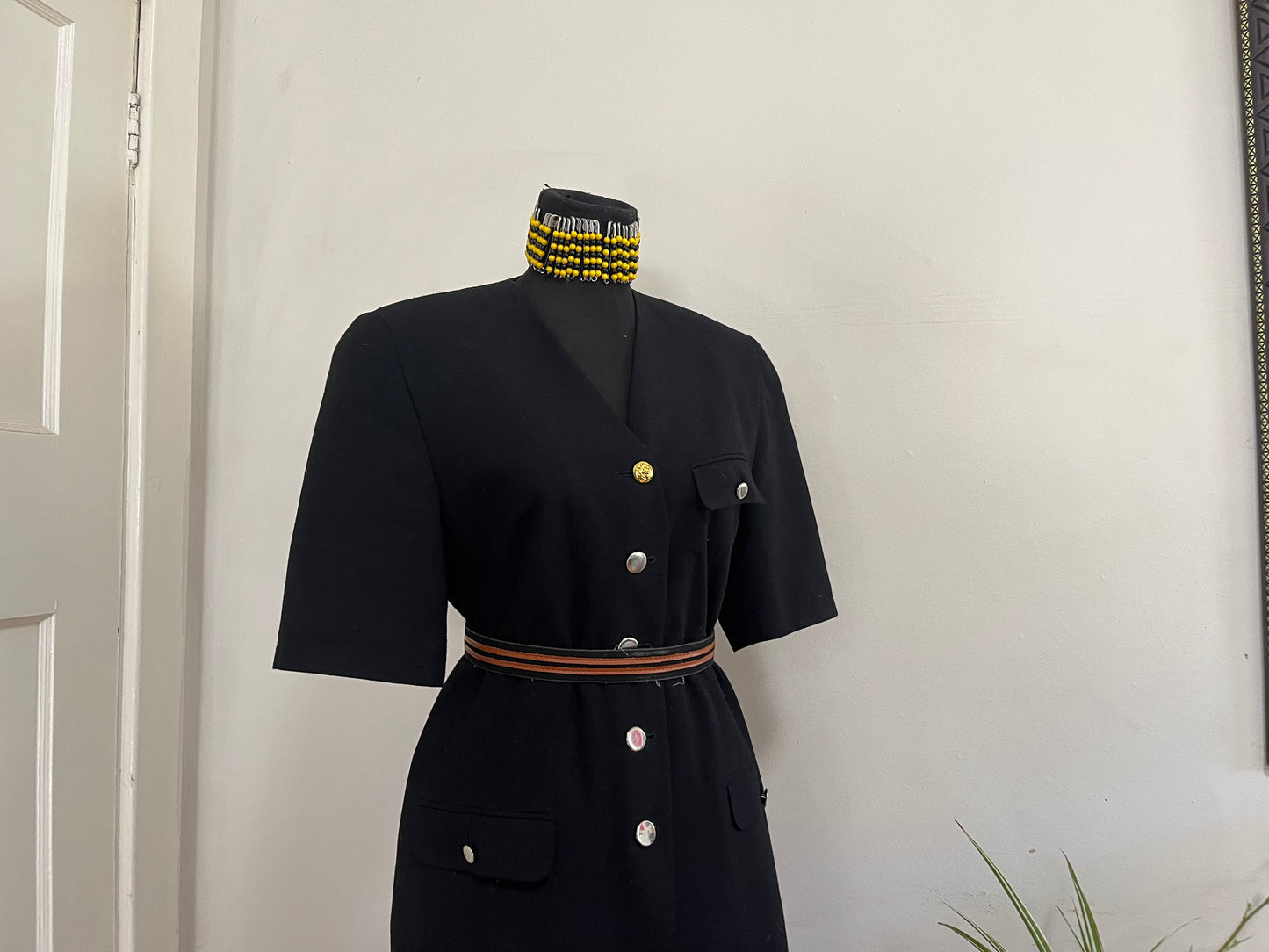 Black Short Sleeve Blazer