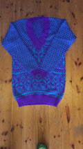 Purple Print Jersey Dress