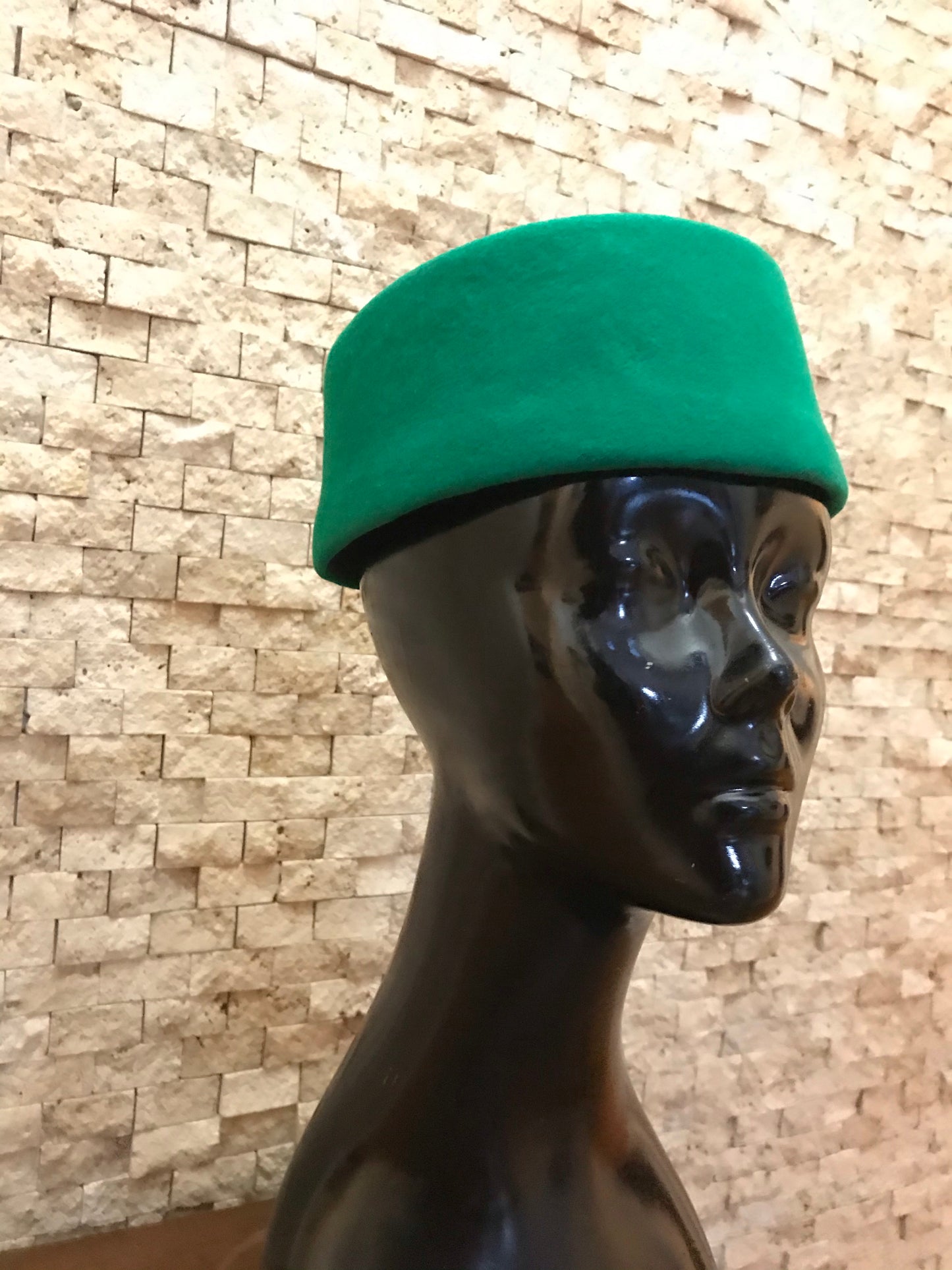 Green fez hat