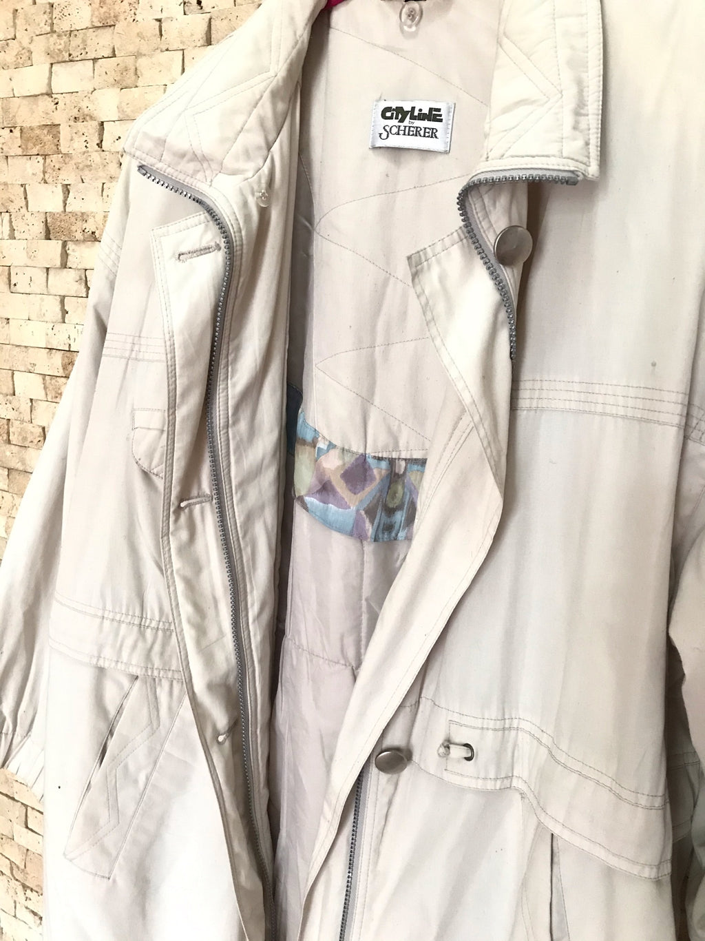 Cream Parka Jacket