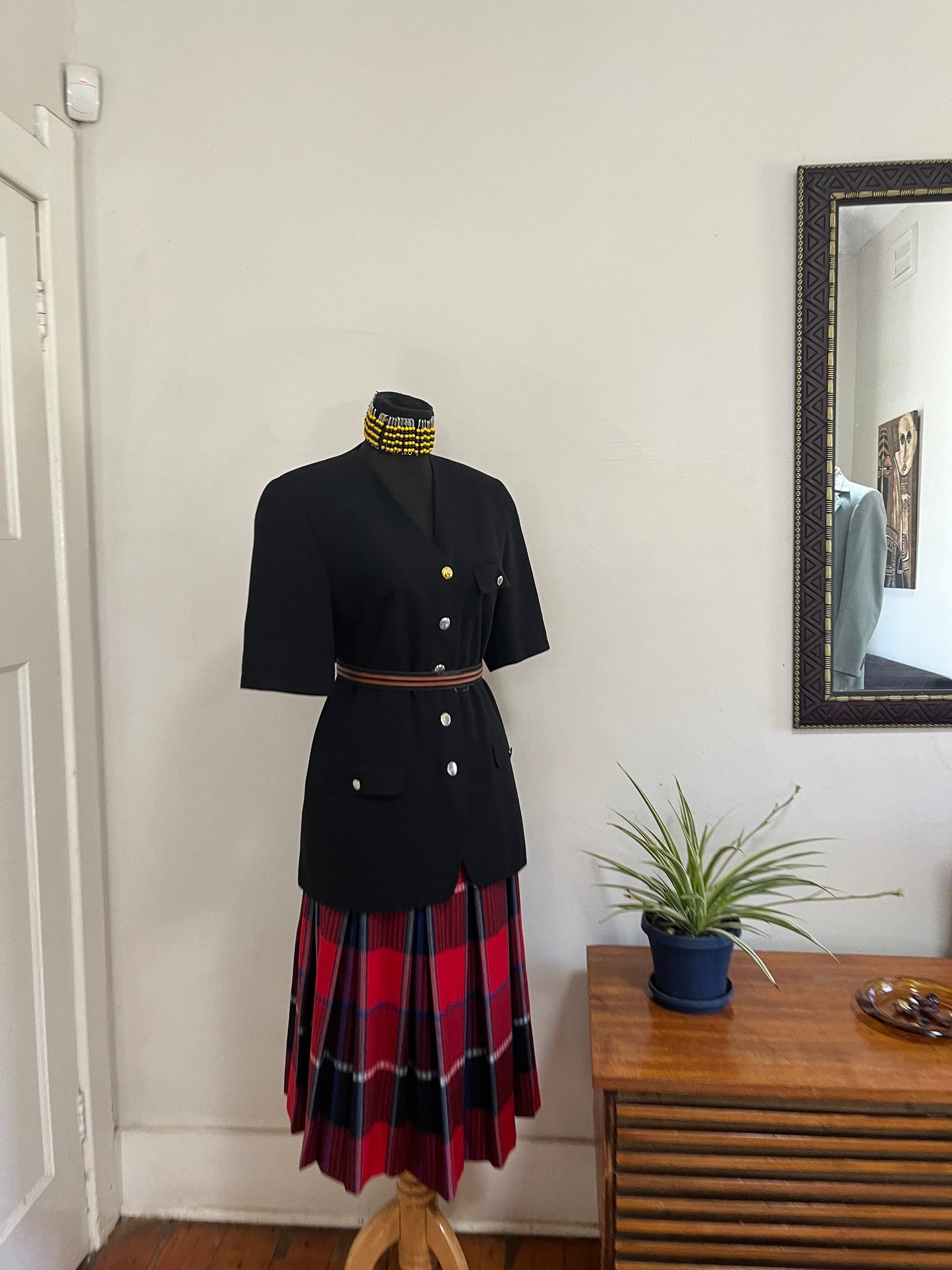 Black Short Sleeve Blazer