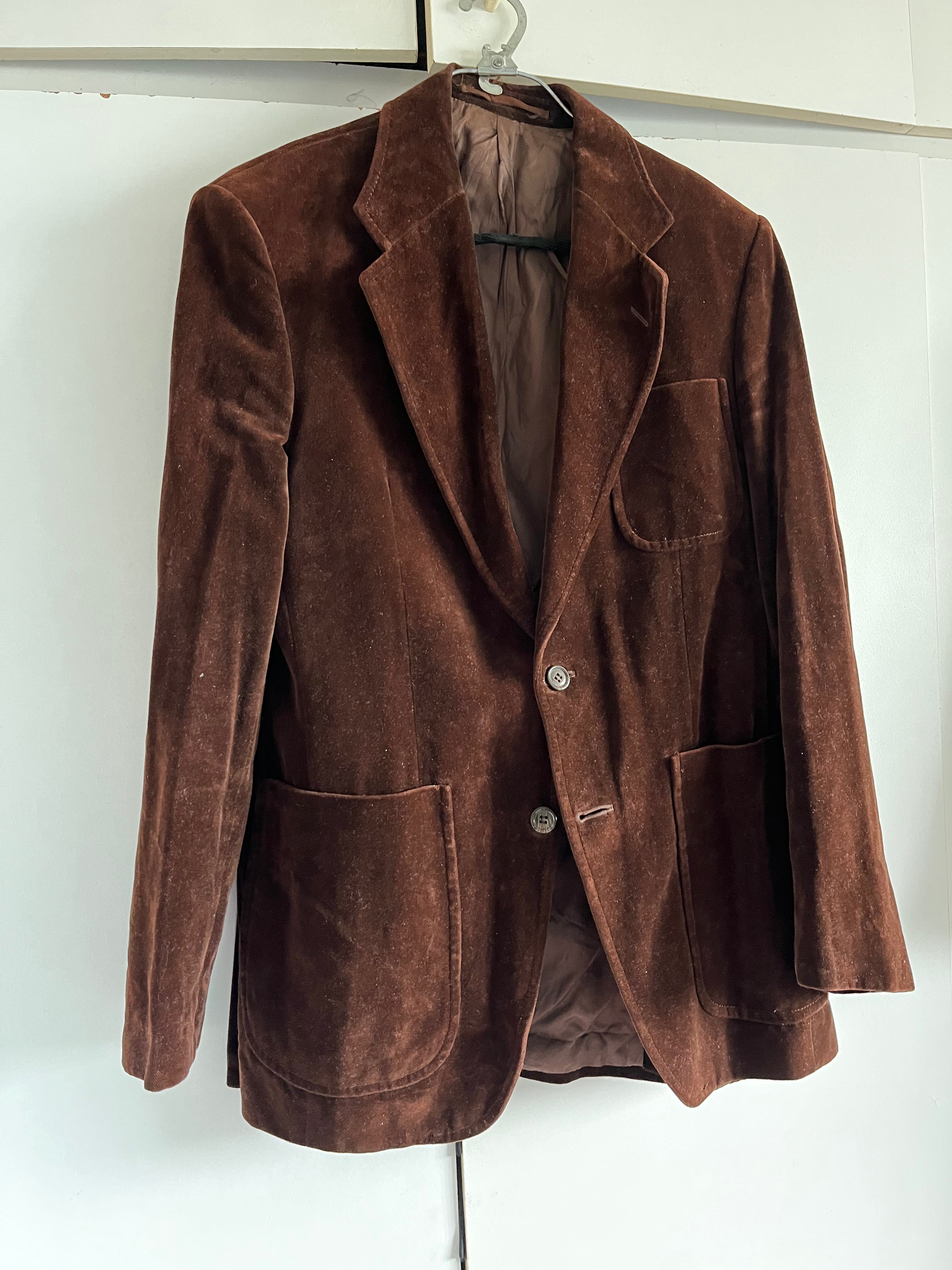 Brown Velvet Vintage Blazer