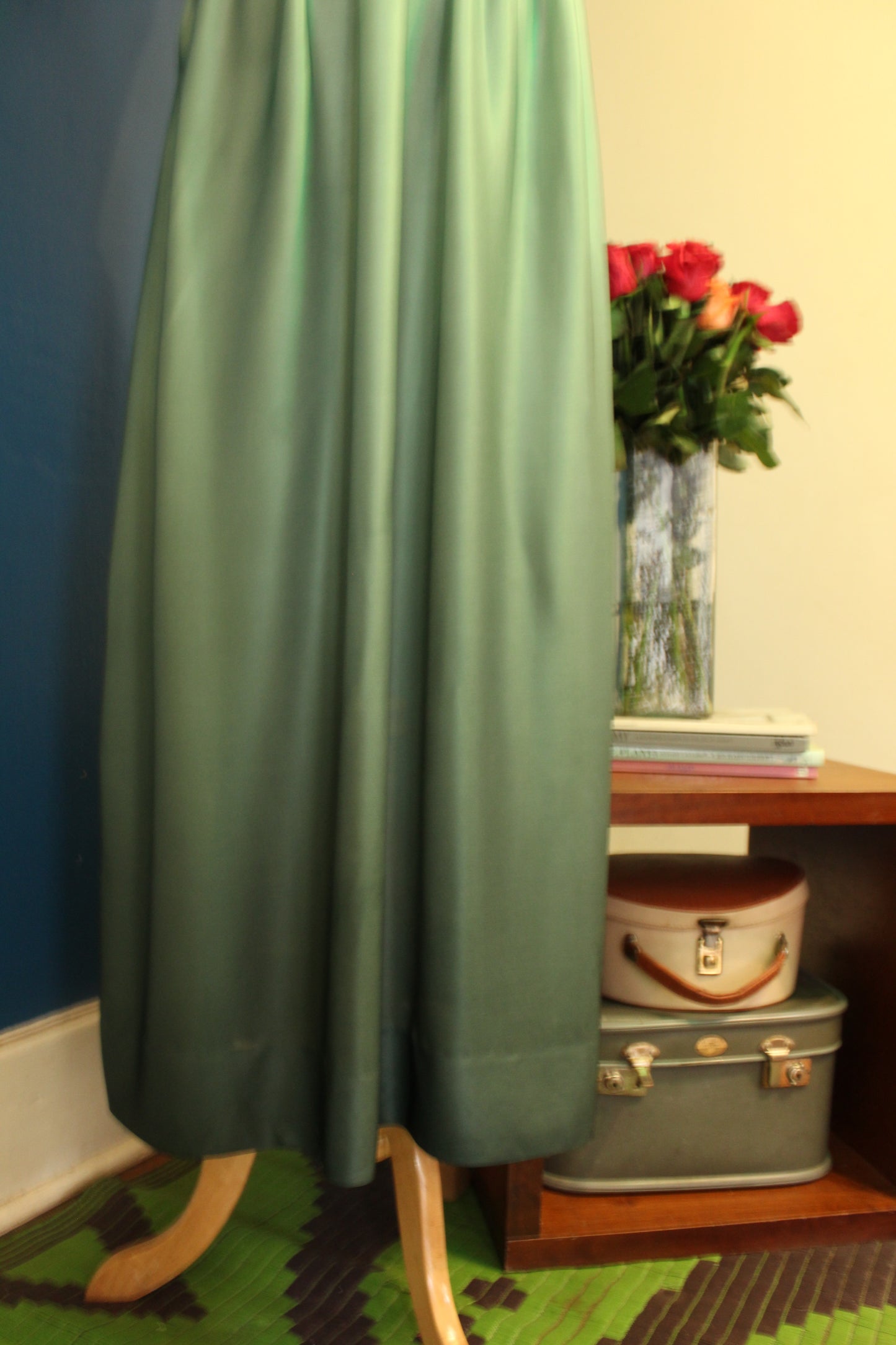 Vintage Ombre green dress