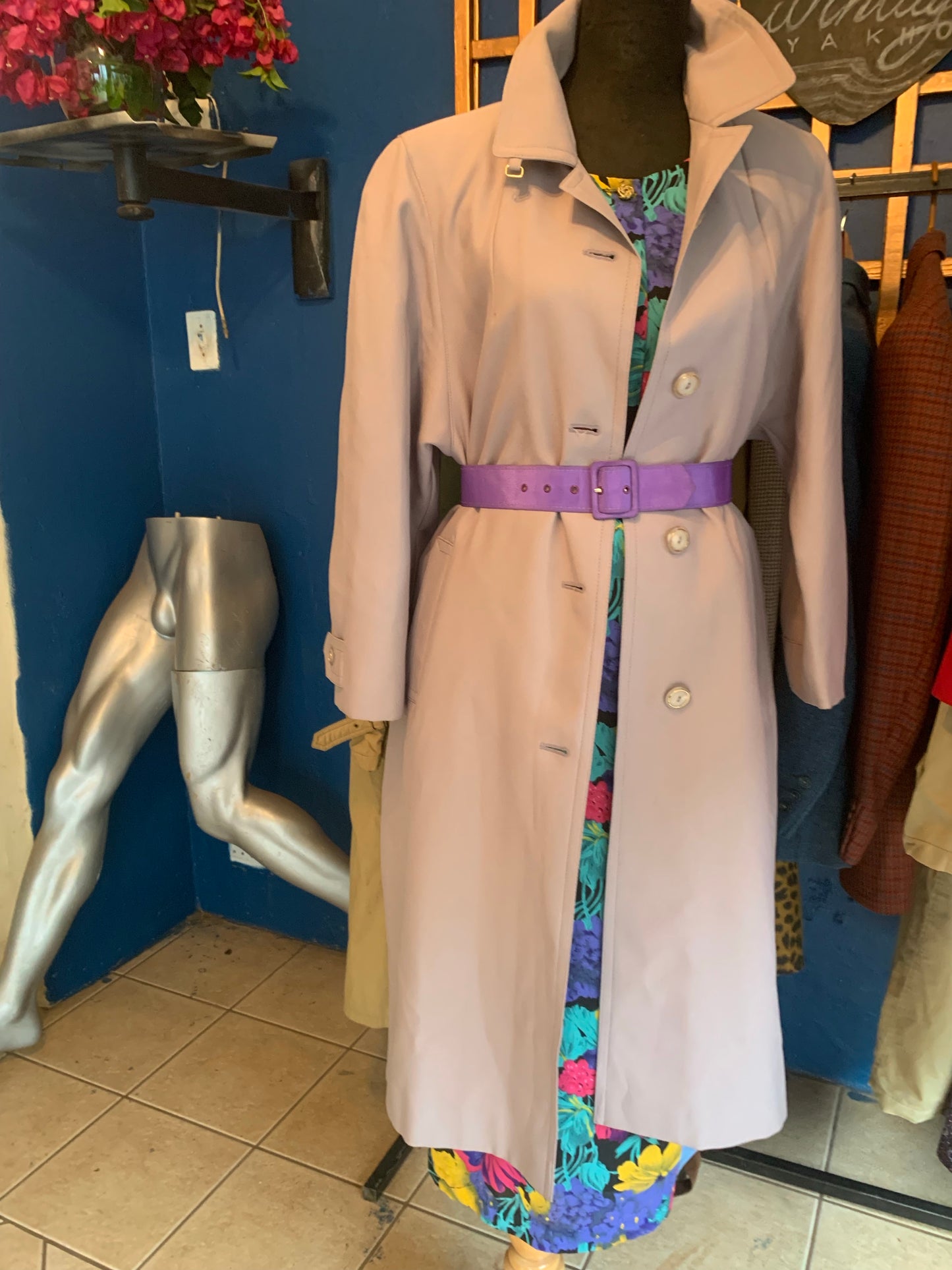 Purple Trench Coat