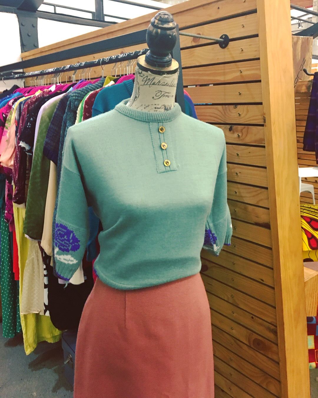 Teal Vintage Knit