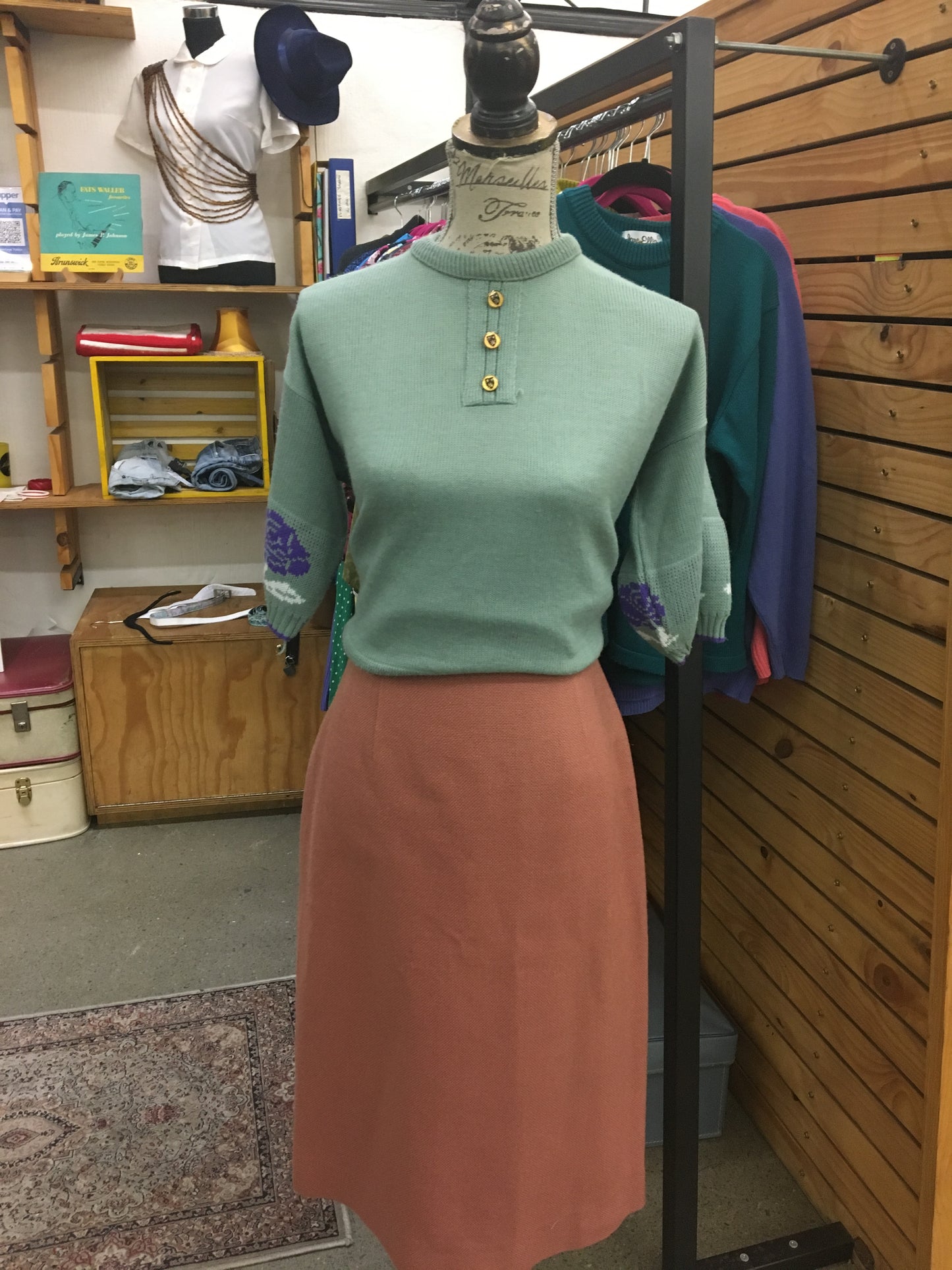Teal Vintage Knit