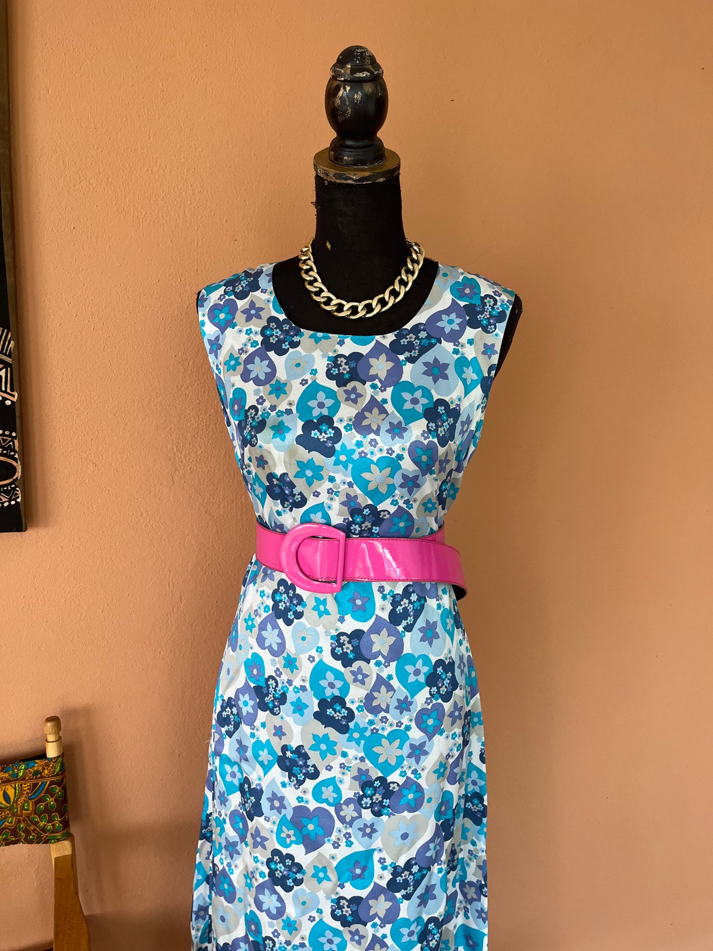 Floral Full Length Vintage Dress