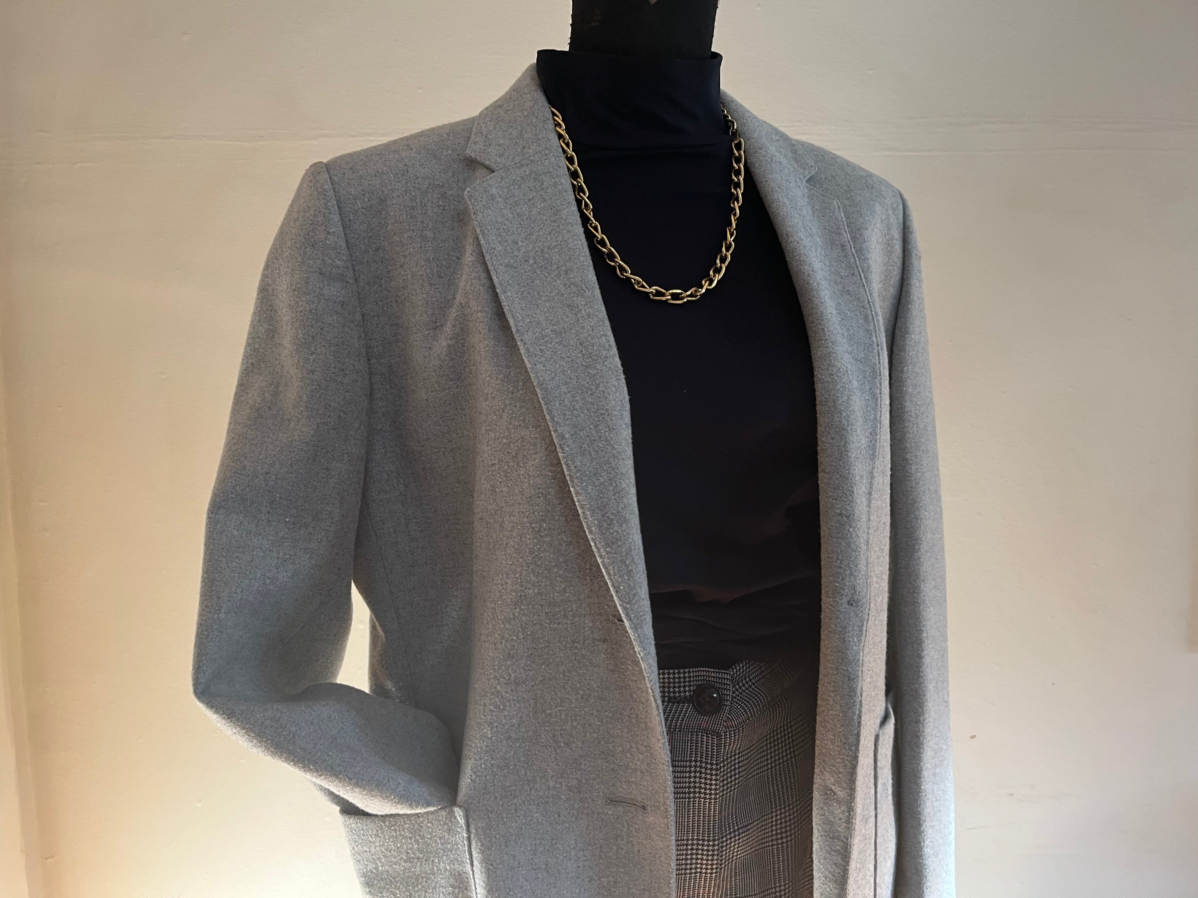 Grey Wool Blazer