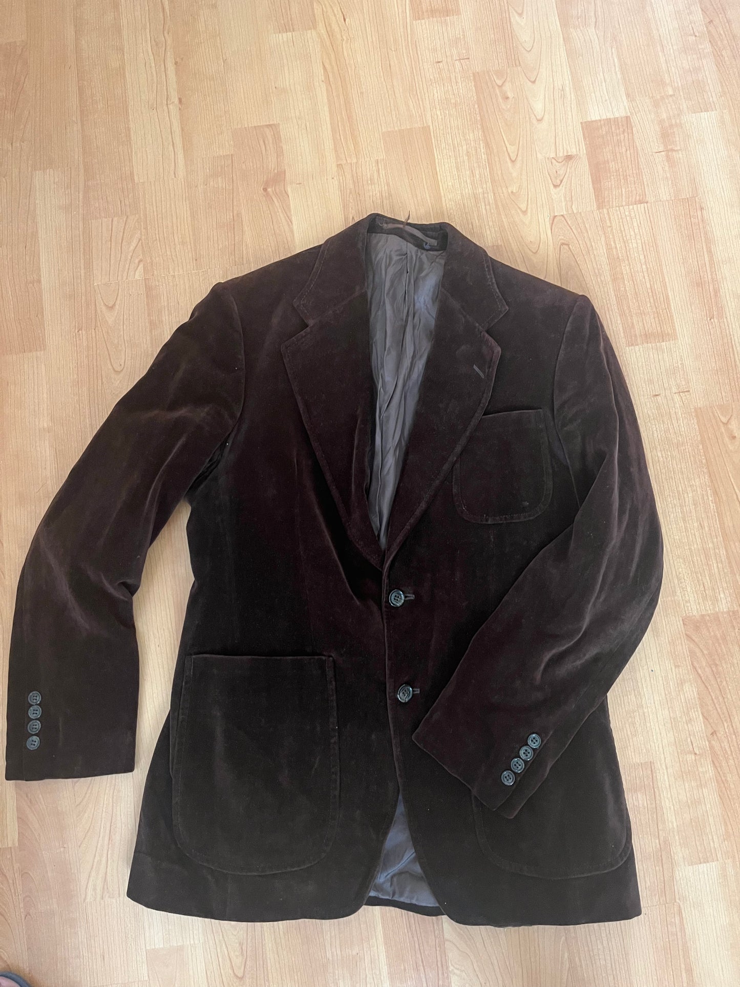 Brown Velvet Vintage Blazer