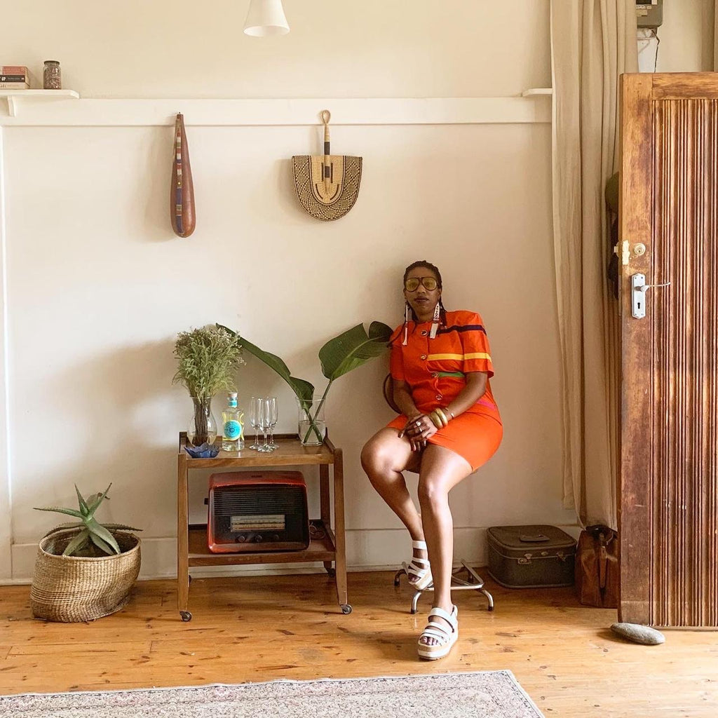 Orange 90s dress