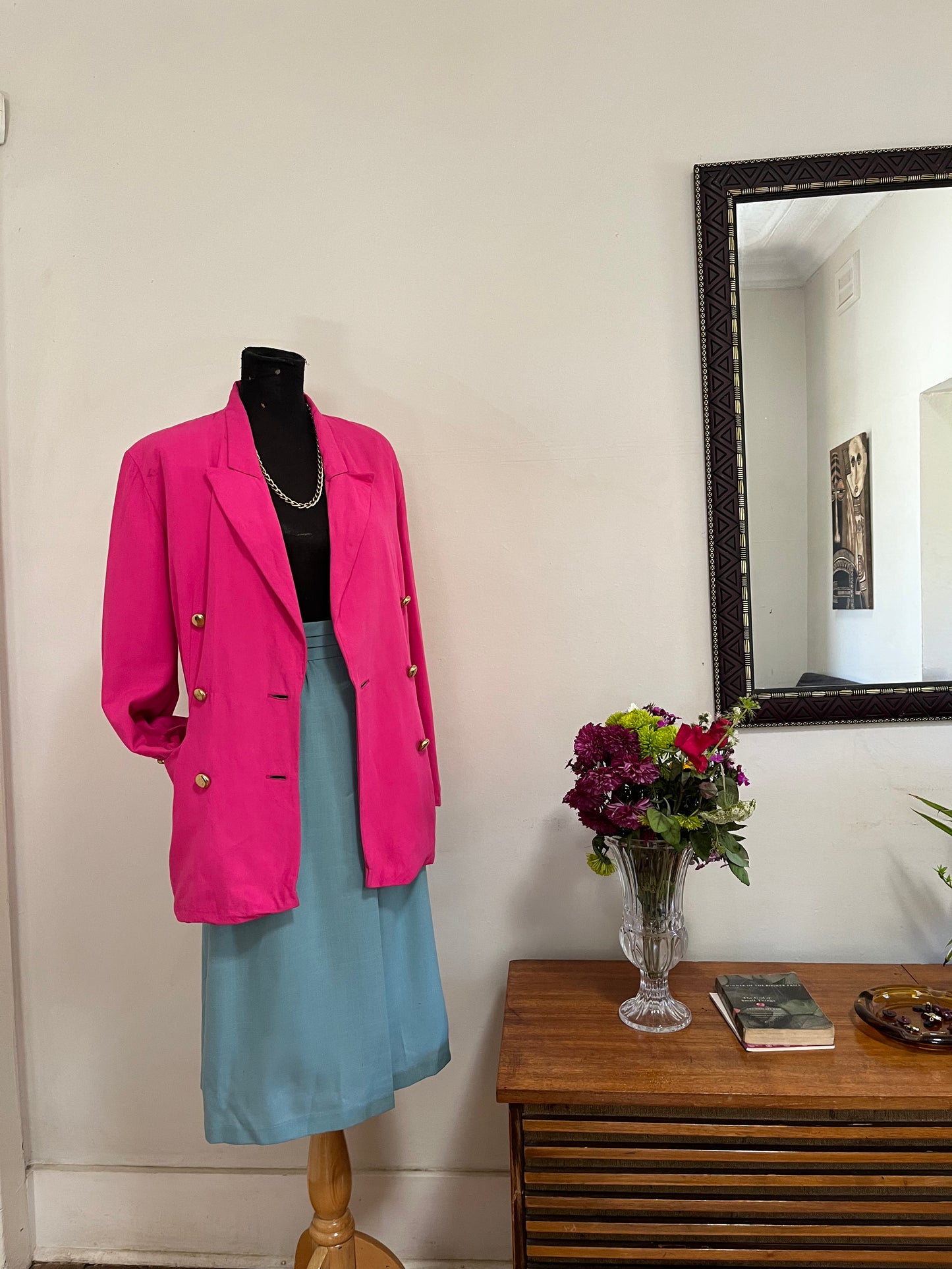 Pink Double Breasted Blazer