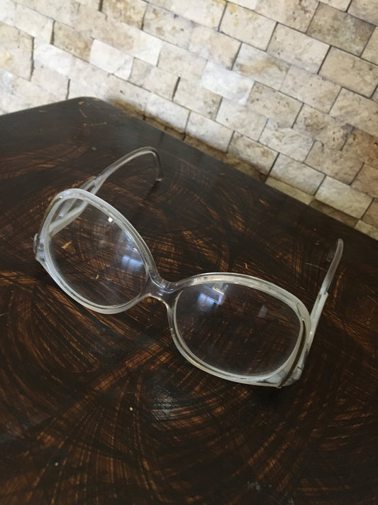 Vintage Transparent Frame Glasses