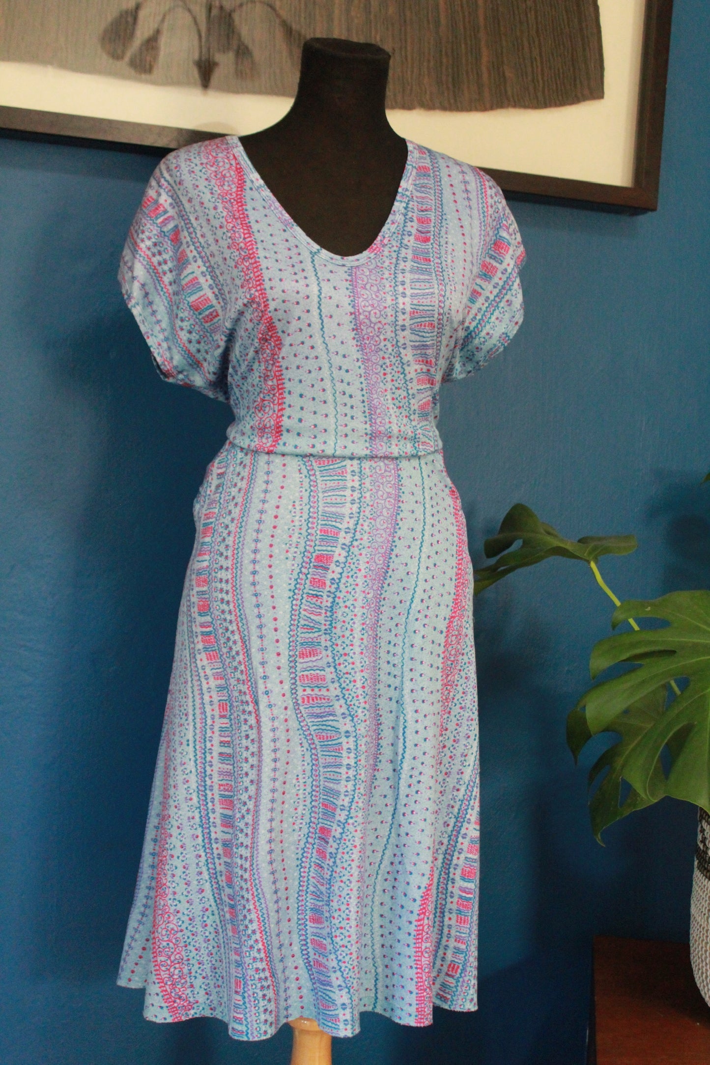 Vintage Short Sleeved Summer Dress